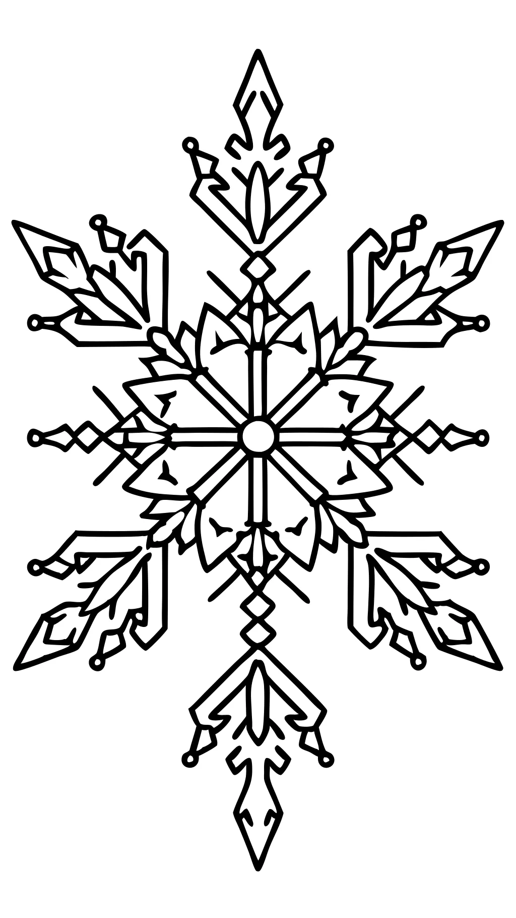 snowflake coloring pages